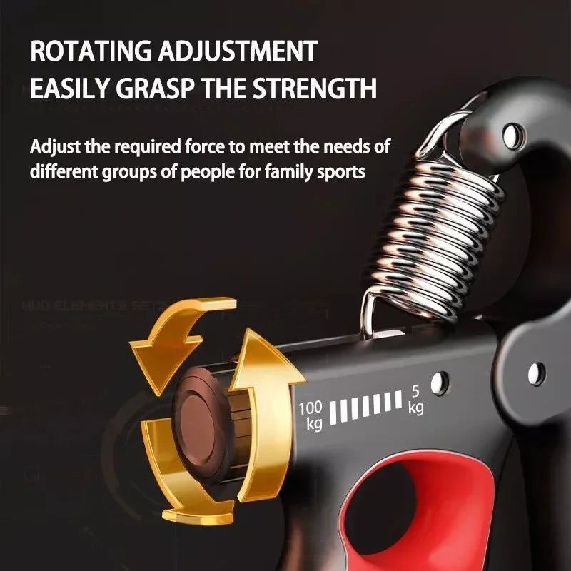 5-100kg Smart Grip Strength Gym Adjustable Muscle Recovery Hand Strengthener  Fitness Forearm Muscle Training for Woman Man