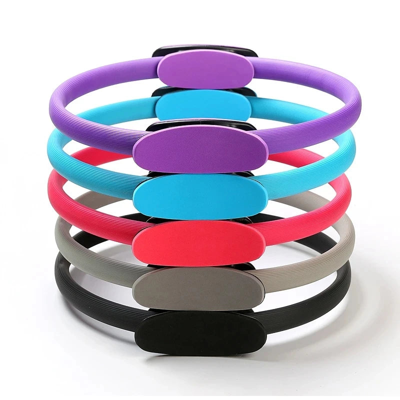 Yoga Fitness Ring Circle Pilates Women Girl Exercise Home Resistance Elasticity Yoga Ring Circle Gym Workout Pilates Accessories